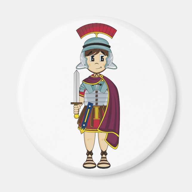 Cute Roman Soldier Magnet (Front)