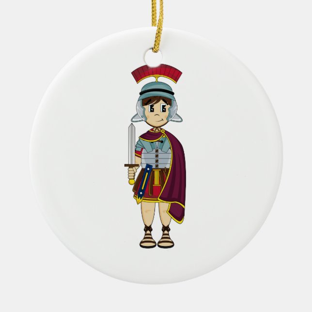 Cute Roman Soldier Ornament (Front)