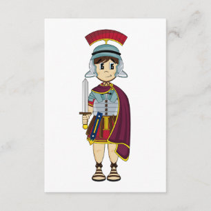 Cute Roman Soldier RSVP Card