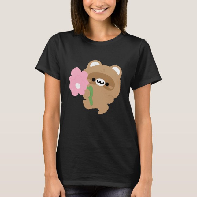 Cute Romantic Beaver T-Shirt (Front)