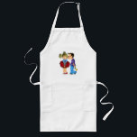 Cute Romantic Couple - Love - Valentine's Day Kiss Long Apron<br><div class="desc">Cute Romantic Couple - Love - Valentine's Day Kiss Boy and Girl - Fun Painting - Choose / Add Your Unique Text / Name / Colour - Make Your Special Gift - Resize and move or remove / add elements - image / text with customisation tool. Painting and Design by...</div>