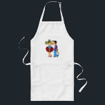 Cute Romantic Couple - Love - Valentine's Day Kiss Long Apron<br><div class="desc">Cute Romantic Couple - Love - Valentine's Day Kiss Boy and Girl - Fun Painting - Choose / Add Your Unique Text / Name / Colour - Make Your Special Gift - Resize and move or remove / add elements - image / text with customisation tool. Painting and Design by...</div>