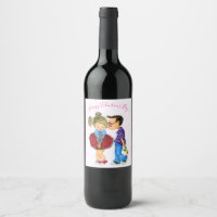 Cute Romantic Couple - Love - Valentine's Day Kiss