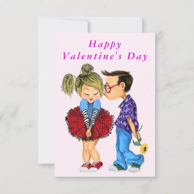 Cute Romantic Couple Valentine's Day Cards (Front)