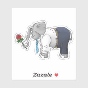 Cute Romantic Elephant