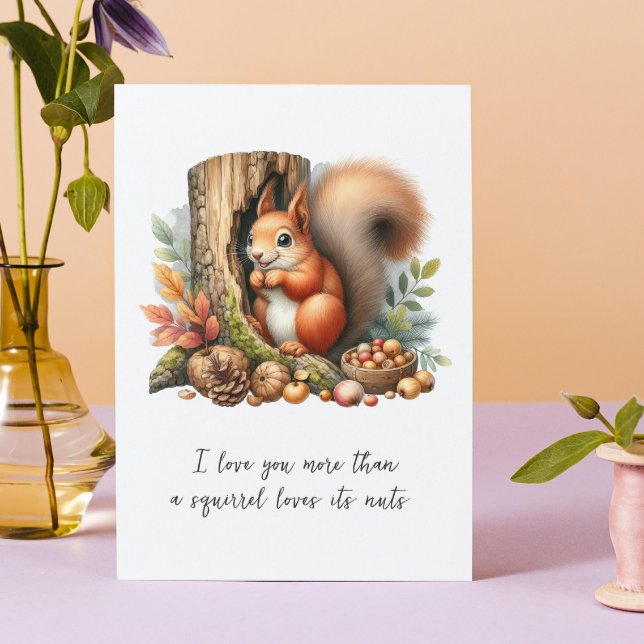 Cute Romantic Funny Quote Watercolor Valentine Day Card (Creator Uploaded)