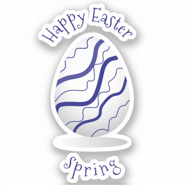 Cute  Romantic  Happy Easter Minimalist cartoon (Front)