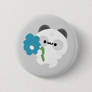 Cute Romantic Panda 6 Cm Round Badge
