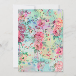 Cute romantic roses floral paint watercolors