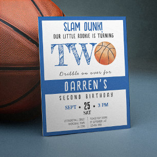 Cute Rookie Basketball Budget Boy 2nd Birthday