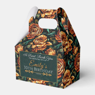 Cute Rose Birthday Favour Box For Vintage Birthday