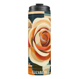 Cute Rose Christmas Gift Thermal Tumbler