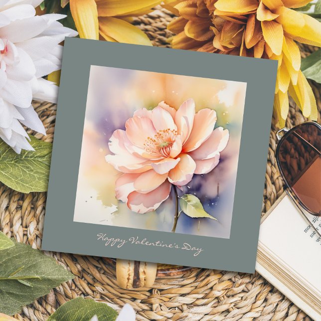 Cute Rose Elegant Chic valentine's card (Creator Uploaded)