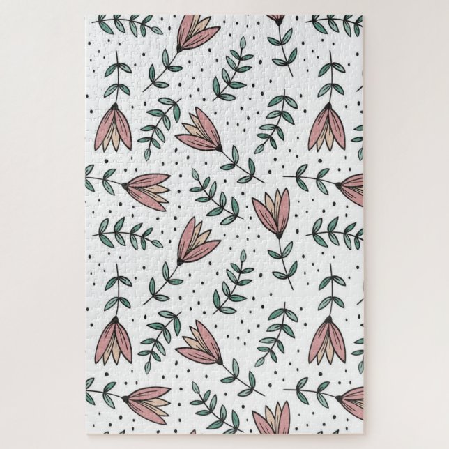 Cute Rose Floral Puzzles  (Vertical)