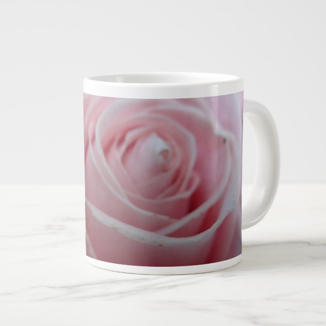 Cute Rose Flower Large Coffee Mug (Front Right)