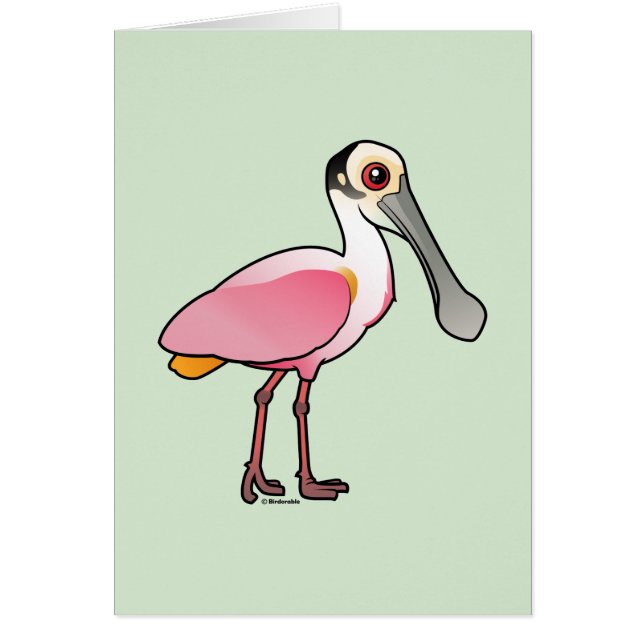 Cute Roseate Spoonbill (Front)
