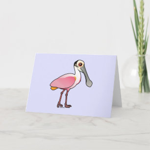 Cute Roseate Spoonbill Card
