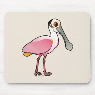 Cute Roseate Spoonbill Mouse Pad