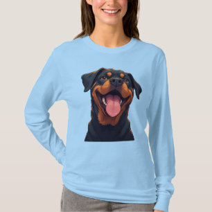 Cute Rottweiler Portrait For Dog Lovers And Gifts T-Shirt
