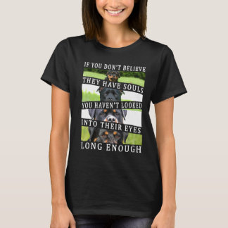 Cute Rottweiler Rottie Eyes Look Ing Dog Have Soul T-Shirt