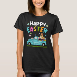 Cute Rough Collie With Bunny Ears Egg Hunting Truc T-Shirt