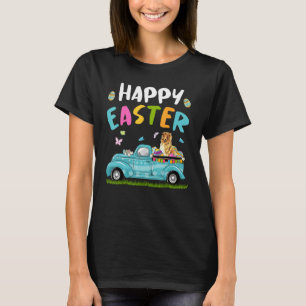 Cute Rough Collie With Bunny Ears Egg Hunting Truc T-Shirt