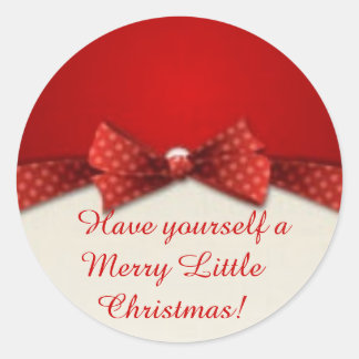 Cute Round Christmas Stickers