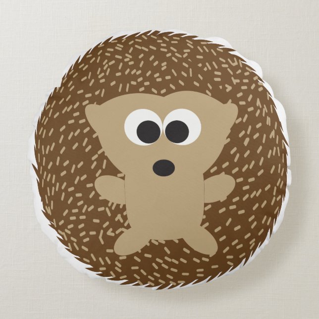 Cute Round Hedgehog Cushion (Front)