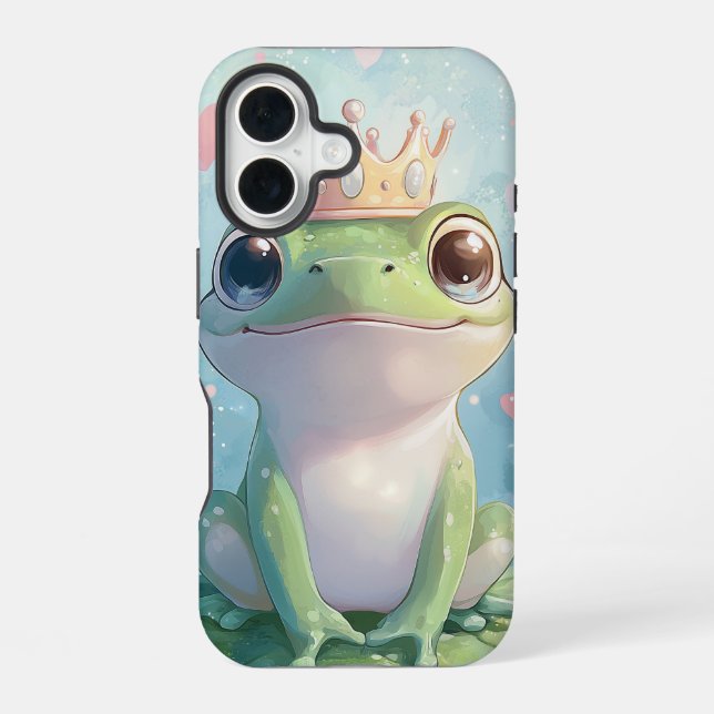 Cute Royal Frog Anime Phone Case (Back)