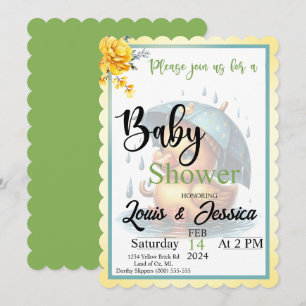 Cute Rubber Duck Baby Shower Invitations