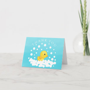 Cute Rubber Duck Baby Shower Thank You Note