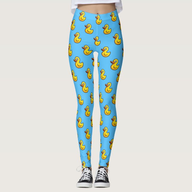 Cute Rubber Duck Leggings (Front)