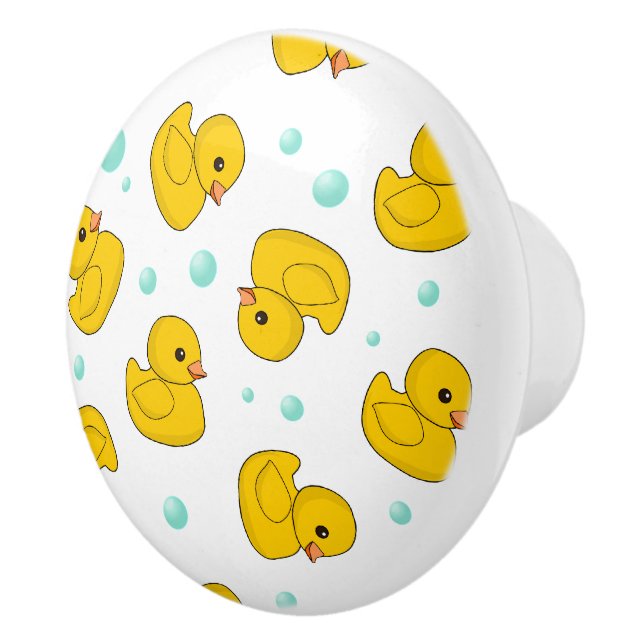 Cute Rubber Duck pattern Ceramic Knob (Right)