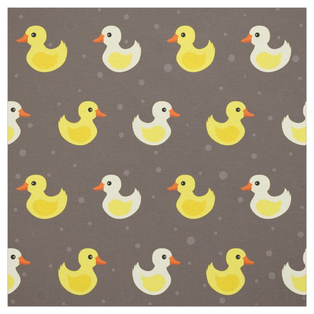 Cute rubber duck pattern fabric (Swatch)