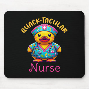 Cute Rubber Duck Registered Nurse Medical quack-ta Mouse Pad