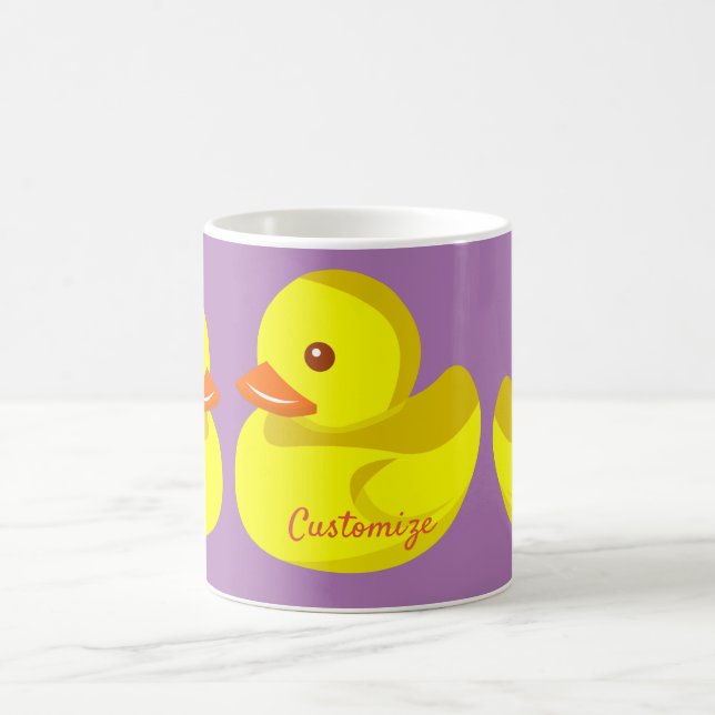 Cute Rubber Duck Thunder_Cove Coffee Mug (Center)