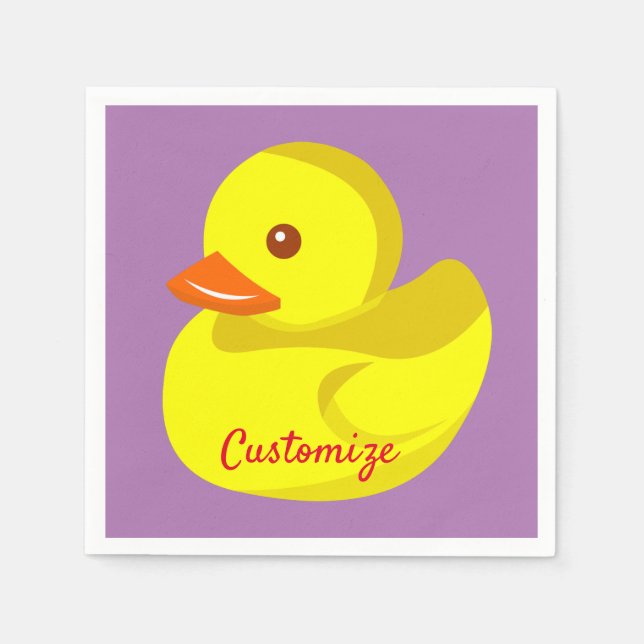 Cute Rubber Duck Thunder_Cove Napkin (Front)