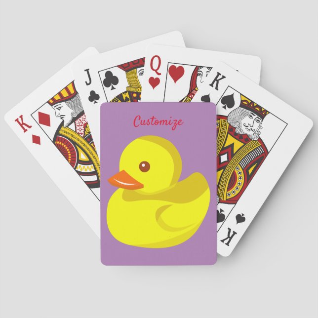Cute Rubber Duck Thunder_Cove Playing Cards (Back)