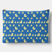 Cute Rubber Duckies Pattern Blue Large