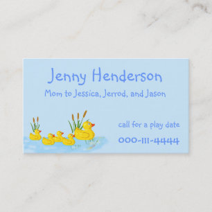 Cute Rubber Ducks Custom Mummy Card