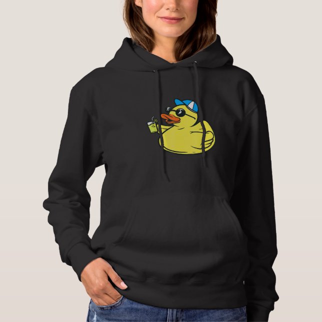 Cute Rubber Ducky Sunglasses - Summer Party Duck T Hoodie (Front)