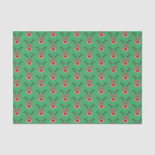 Cute Rudolf the reindeer Christmas gift filler Tissue Paper