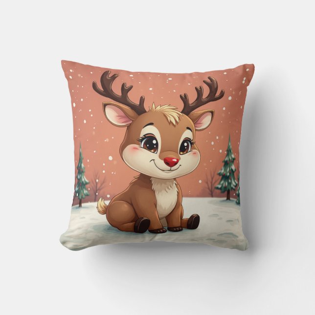 Cute Rudolph Cushion (Front)