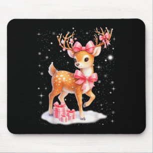 Cute Rudolph Nk Coquette Pajamas Christmas Xmas Gi Mouse Pad