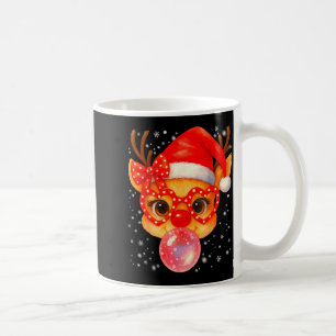 Cute Rudolph Red Nose Bubble Gum Christmas Xmas Gi Coffee Mug