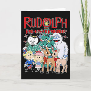 Cute Rudolph The Red Nosed Reindeer Christmas Spec Card