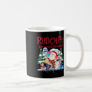 Cute Rudolph The Red Nosed Reindeer Christmas Spec Coffee Mug