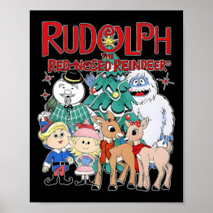 Cute Rudolph The Red Nosed Reindeer Christmas Spec Poster