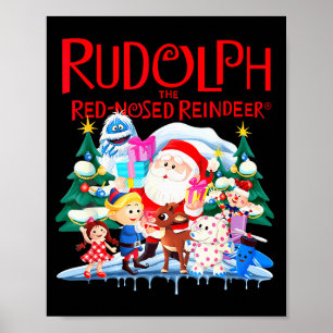 Cute Rudolph The Red Nosed Reindeer Christmas Spec Poster