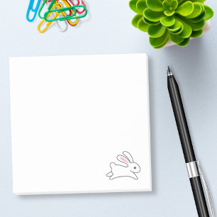 Cute Running Bunny Rabbit Post-it Notes